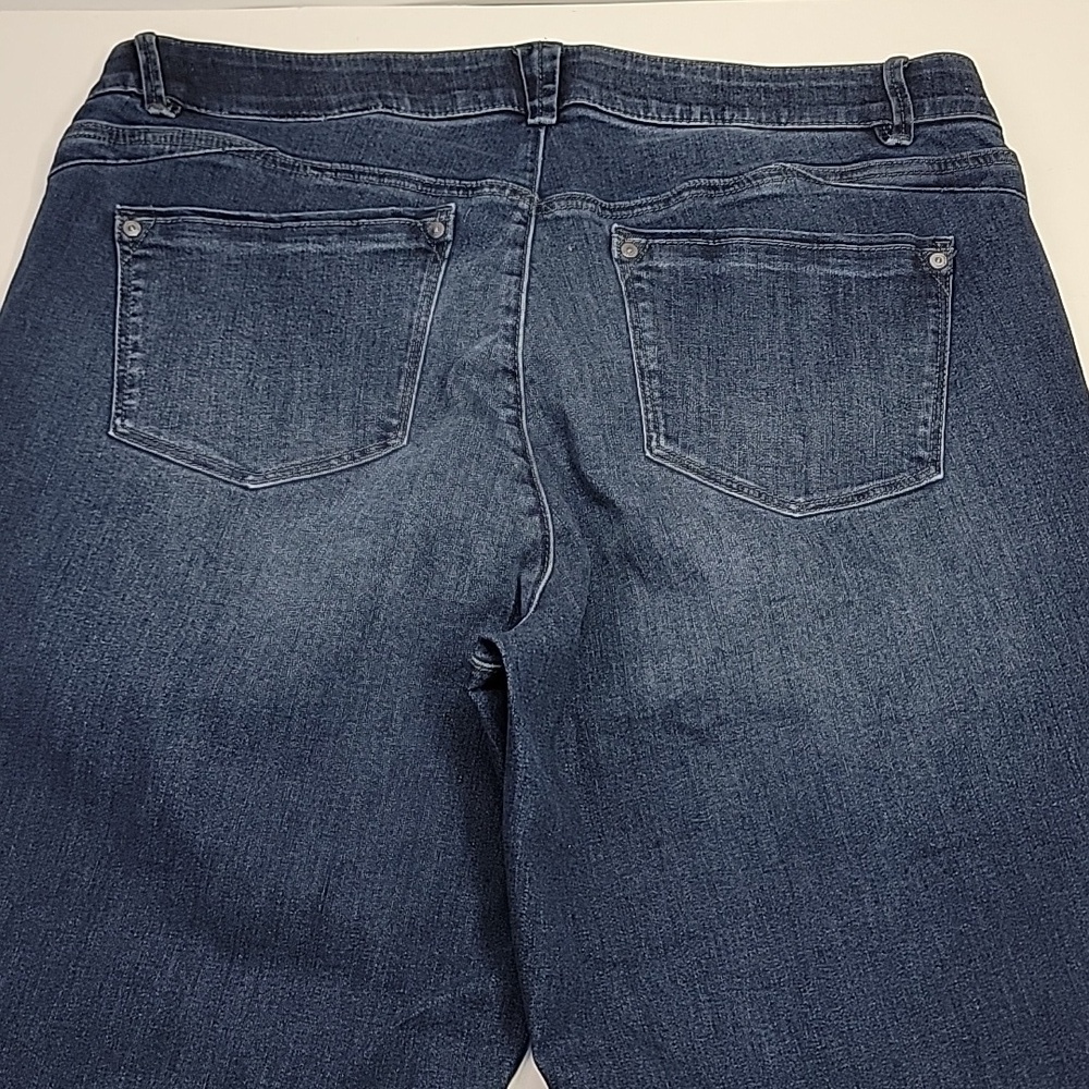WIT & WISDOM SOPHIE 16W DARK BLUE JEANS - Picture 7 of 12